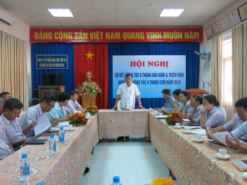 Đ/c Ngô Văn Định – Tổng Giám đốc Công ty phát biểu chỉ đạo tại Hội nghị