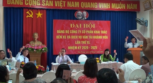 Đại hội biểu quyết tán thành