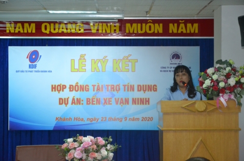 KÝ KẾT TÀI TRỢ TÍN DỤNG DỰ ÁN BẾN XE VẠN NINH