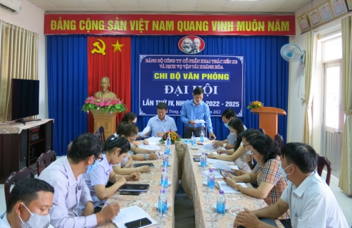 Đại hội Chi bộ Văn phòng Công ty lần thứ IV nhiệm kỳ 2022-2025 