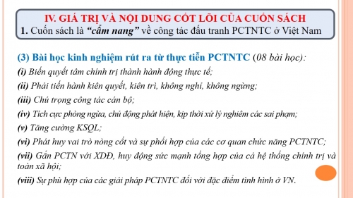 GIỚI THIỆU CUỐN SÁCH CỦA ĐỒNG CHÍ TỔNG BÍ THƯ NGUYỄN PHÚ TRỌNG