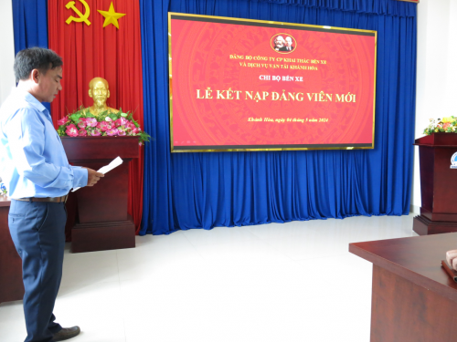 KẾT NẠP ĐẢNG VIÊN MỚI