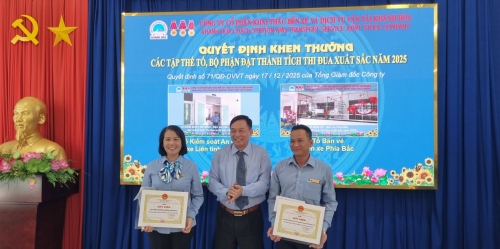 HỘI NGHỊ TỔNG KẾT THỰC HIỆN NHIỆM VỤ SXKD, CÔNG TÁC KHEN THƯỞNG NĂM 2025 CỦA CÔNG TY CP KHAI THÁC BẾN XE VÀ DỊCH VỤ VẬN TẢI KHÁNH HÒA