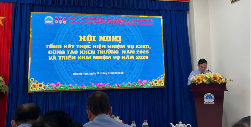 HỘI NGHỊ TỔNG KẾT THỰC HIỆN NHIỆM VỤ SXKD, CÔNG TÁC KHEN THƯỞNG NĂM 2025 CỦA CÔNG TY CP KHAI THÁC BẾN XE VÀ DỊCH VỤ VẬN TẢI KHÁNH HÒA