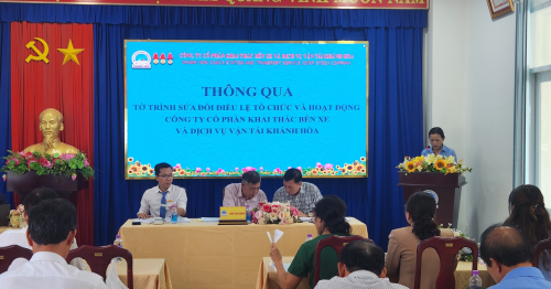ĐẠI HỘI ĐỒNG CỔ ĐÔNG THƯỜNG NIÊN 2026 - CÔNG TY CP KHAI THÁC BẾN XE VÀ DỊCH VỤ VẬN TẢI KHÁNH HÒA